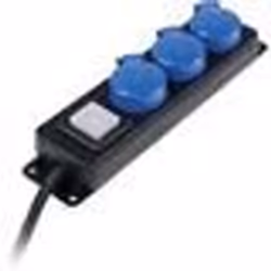 Multiprise - AS - 838603 - Noir - 15 m - IP44 - Interrupteur