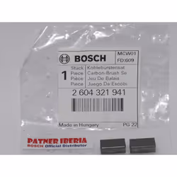 Numéro d’article : Jeu de balais de carbone de rechange 2604321941 Il s’agit d’une pièce de rechange d’origine BOSCH Nous pou ...