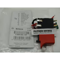 Référence : 2609005122 Interrupteur pour PSR 14.4 Li-2 Remplacement Il s’agit d’une pièce de rechange d’origine BOSCH Nous po ...