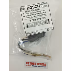 Numéro d’article : Filtre antiparasitaire de remplacement 2609120008 Il s’agit d’une pièce de rechange d’origine BOSCH Nous p ...