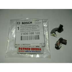 Numéro d’article : 2609199169 Replacement Carbon Brush Set Il s’agit d’une pièce de rechange d’origine BOSCH Nous pouvons vou ...