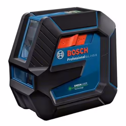 Bosch GLL 2-15 G Professional, 15 m, 0,6 mm/m, 8°, horizontale/verticale, Vert, Niveau de ligne