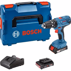 Perceuse à percussion sans fil Bosch GSB 18V-21; 2x2,0 Ah accu.