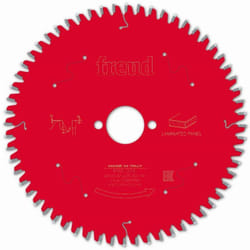 Lame pour scie circulaire portative FREUD - Ø190 2,6/1,6 AL30 Z60 BA -5° - F03FS09802 -FR13L001H