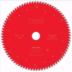 Lame de scie circulaire FREUD Spécial panneaux agglomérés, MDF - F03FS - Pour scie portative. Optimisée pour la coupe de méla ...