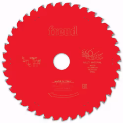 Lame de scie circulaire FREUD multimatériaux - Pour scie portative. Optimisée pour la coupe de mélaminés, OSB, MDF, cuivre, l ...