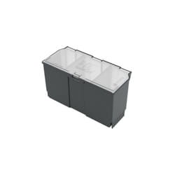 Bosch SystemBox Boîte de rangement Rectangulaire Polypropylène (PP) Noir, Gris