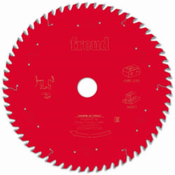 Lame pour scie circulaire portative sans fil FREUD - Ø254 2,1/1,6 AL30 Z60 BA 15° - F03FS10074 -FR24W007TC