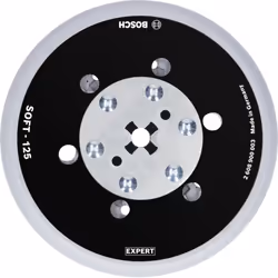 Bosch 2 608 900 003, Tampon de cuisson de disque de ponçage, Bosch, Noir, Gris, Rond, 12,5 cm, 1 pièce(s)