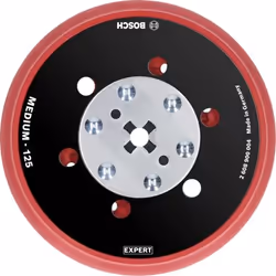 Bosch 2 608 900 004, Tampon de cuisson de disque de ponçage, Bosch, Noir, Gris, Rouge, Rond, 12,5 cm, 1 pièce(s)