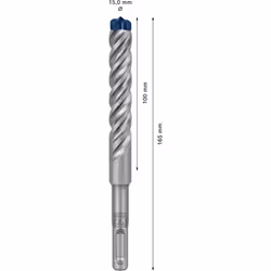 Foret à béton Bosch SDS-plus-7X; 15x100x165 mm