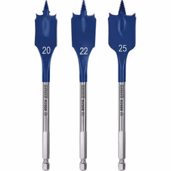 Foret de forme à plumes pour le bois Bosch 2608900331; 20/22/25 mm; 3 unités