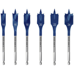 Foret de forme à plumes pour le bois Bosch 2608900332; 14/16/18/20/22/24 mm; 6 unités