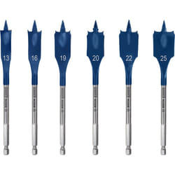Flatbit ensemble pour le bois Bosch 2608900333; 13-25 mm; 6 unités