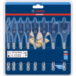 Flatbit ensemble pour le bois Bosch 2608900335; 12-32 mm; 8 unités