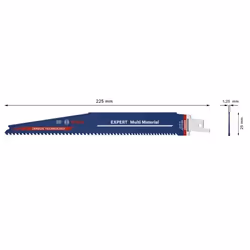 Bosch 2 608 900 392 Lame de scie sauteuse, à chantourner et sabre Lames de scie sabre Acier fin au carbone 3 pièce(s)