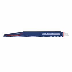 Bosch 2 608 900 402, Lames de scie sabre, Bois dur, Bois avec clous, Carbone, Bleu, Rouge, 25 cm, 5-7