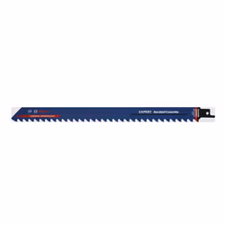 Bosch 2 608 900 412, Lames de scie sabre, Ciment aéré, Carbone, Bleu, 30 cm, 1,5 mm