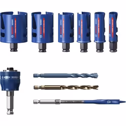 Bosch EXPERT CONSTRUCTION MATERIAL, Régler, Perceuse, Brique, Tableau à particules, Plastique, Bois tendre, Carrelage, Bleu, ...