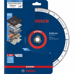 Bosch 2 608 900 536 fourniture de ponçage et de meulage rotatif Fonte, Métal, Plastique, Acier inoxydable, Acier Disque de meulage