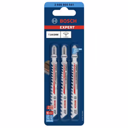 Bosch 2 608 900 541, Lames de scie sauteuse, Bois dur, Plastique, Carbone, Gris, Pointe au carbure de tungstène (TCC), 3,5 mm