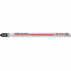 Bosch Expert T 341 HM, Lames de scie sauteuse, Ciment aéré, Fibre de bois, Carbone, Acier inoxydable, 4,3 mm, 8 cm