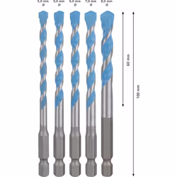 Bosch Expert HEX-9 Mèche de perçage pour maçonnerie 5 pièce(s) - Vue supplémentaire 4