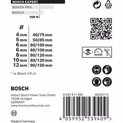 Bosch 2 608 900 647 foret Mèche à centrer 7 pièce(s) - Vue supplémentaire 8
