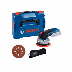 Bosch GEX 18V-125 Professional Ponceuse orbitale aléatoire 10000 tr/min 20000 OPM Noir, Bleu, Gris, Rouge - Vue supplémentaire 7