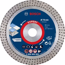 Bosch 2 608 900 652, Disque de meulage, Carrelage, Vitrocéramique, pierre, Bosch, Bleu, Gris, Rond, 1 cm