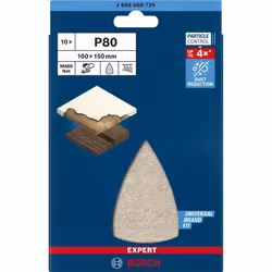 Abrasif maillé Bosch M480; 100x150 mm; P80; 10 unités