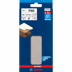 Abrasif maillé Bosch M480; 80x133 mm; P80; 10 unités