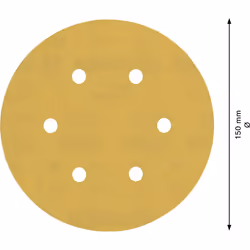 Papier de sable Bosch C470; 150 mm; G320, 5 unités - Vue supplémentaire 7