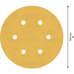 Papier de sable Bosch C470; 150 mm; G400, 5 unités