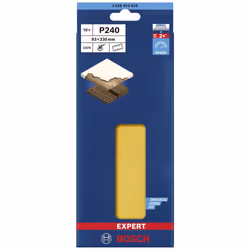 Papier de sable Bosch EXPERT C470; 93x230 mm; K240; 10 unités
