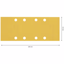 Papier de sable Bosch EXPERT C470; 93x230 mm; K240; 10 unités - Vue supplémentaire 4