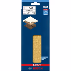 Papier de sable Bosch C470; 93x230 mm; K40; 10 unités - Vue supplémentaire 6
