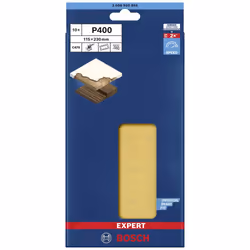 Papier de sable Bosch EXPERT C470; 115x230 mm; K400; 10 unités