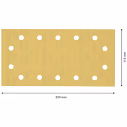 Papier de sable Bosch EXPERT C470; 115x230 mm; K400; 10 unités - Vue supplémentaire 4