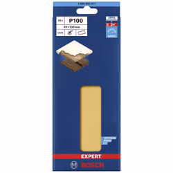 Papier de sable Bosch EXPERT C470; 93x230 mm; K100; 10 unités