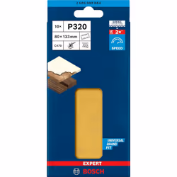 Papier de sable Bosch C470; 80x133 mm; K320; 10 unités