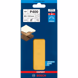 Papier de sable Bosch C470; 80x133 mm; K400; 10 unités - Vue supplémentaire 4