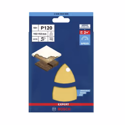 Papier de sable Bosch EXPERT C470; 62x102 mm; K120; 10 unités