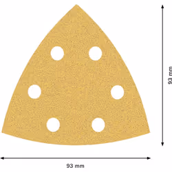 Papier de sable Bosch C470; 93 mm; G80; 50 unités