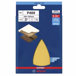 Papier de sable Bosch EXPERT C470; 100x150 mm; K400; 10 unités