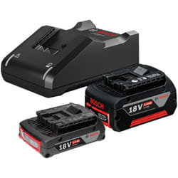Kit De Démarrage Bosch 1 X Gba 18v 2.0ah + 1 X Gba 18v 4.0ah + Gal 18v-40