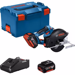 Scie circulaire sans fil Bosch GKM 18V-50 Professional; 18 V; 2x5,0 Ah accu.