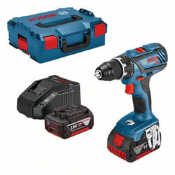 Bosch GSR 18V-28 + 2X GBA 18V 3.0AH + AL1820 CV 1900 tr/min Noir, Bleu