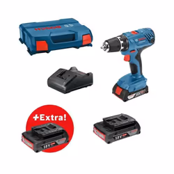 Perceuse visseuse de la marque Bosch Professional GSR 18V-21 + 3 batteries GBA 18V 2,0Ah + chargeur GAL 18V-20 , livrés en L- ...