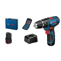Bosch GSB 12V-15 Professional 1300 tr/min Noir, Bleu, Argent